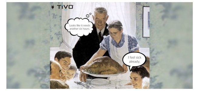 Thanksgiving dinner tivo funny meme
