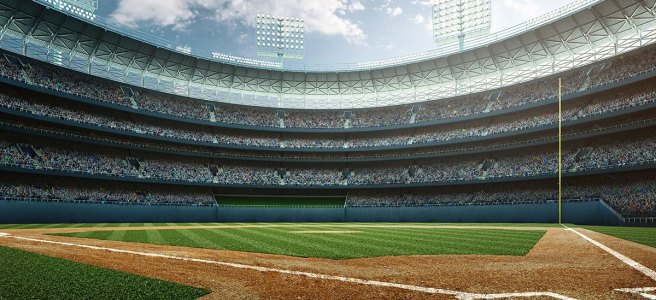 mlb baseball field stadium