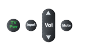 TiVo remote Power Input Volume Mute buttons