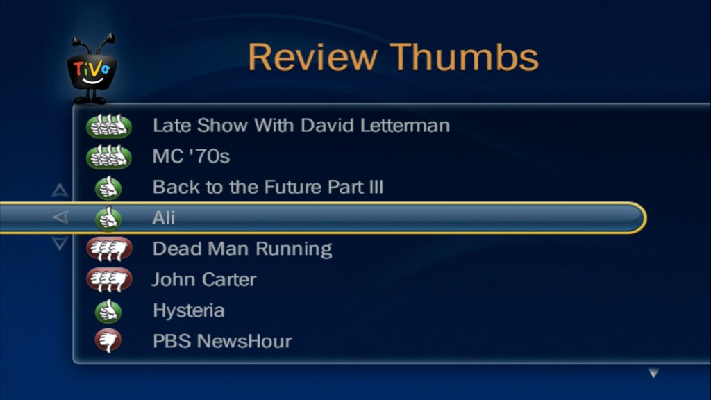 Review Thumbs will help TiVo better understand you